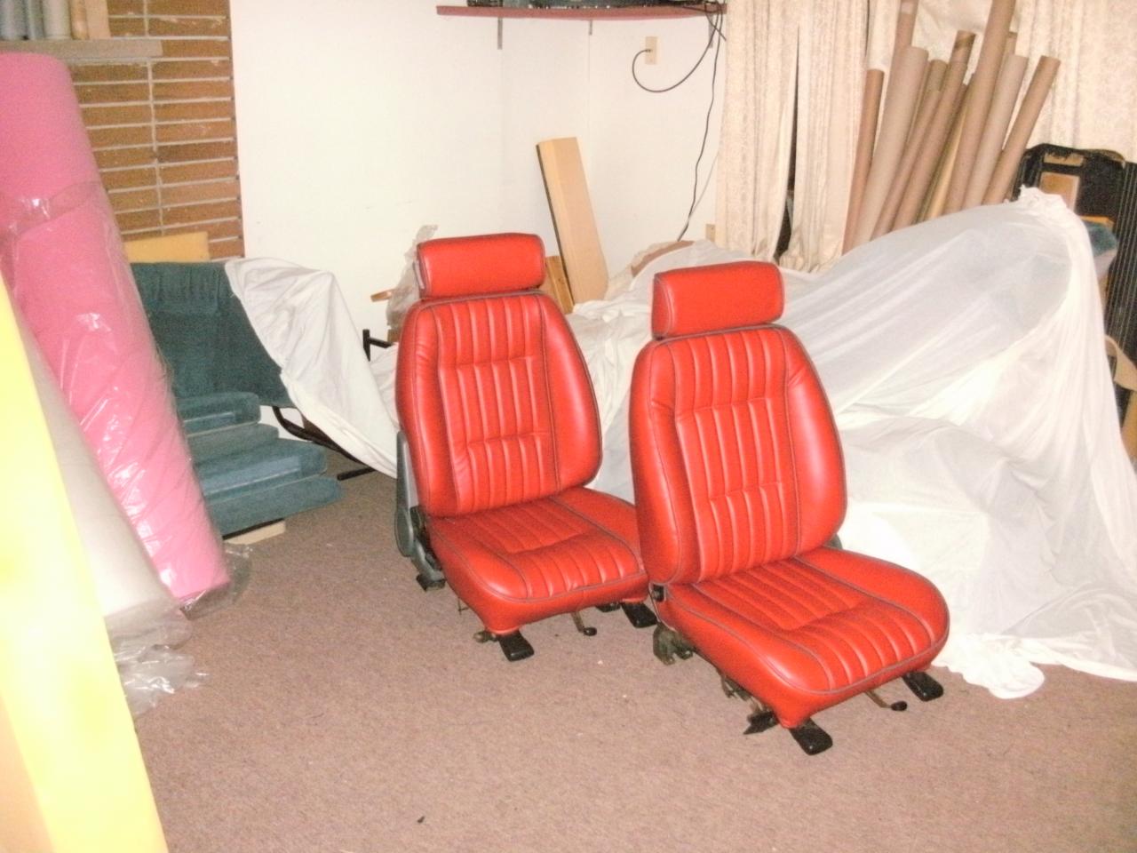 Automotive upholstery — original project photograph