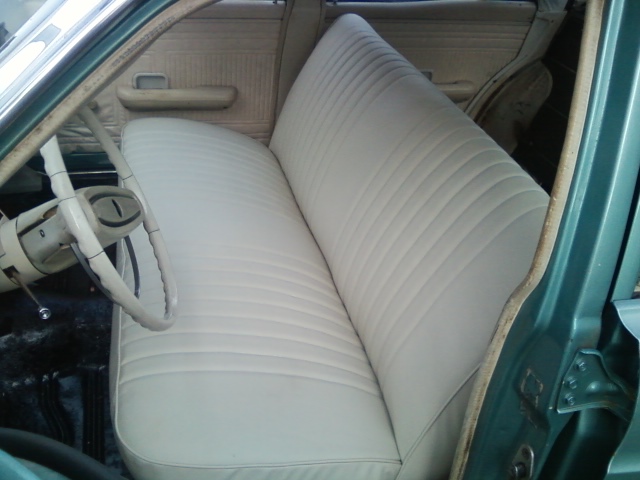 Automotive upholstery — original project photograph