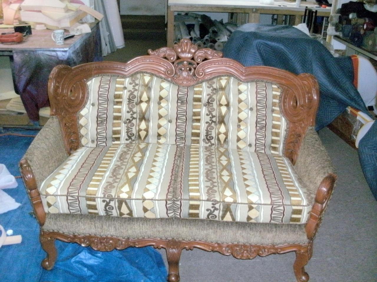 Furniture upholstery — original project photograph