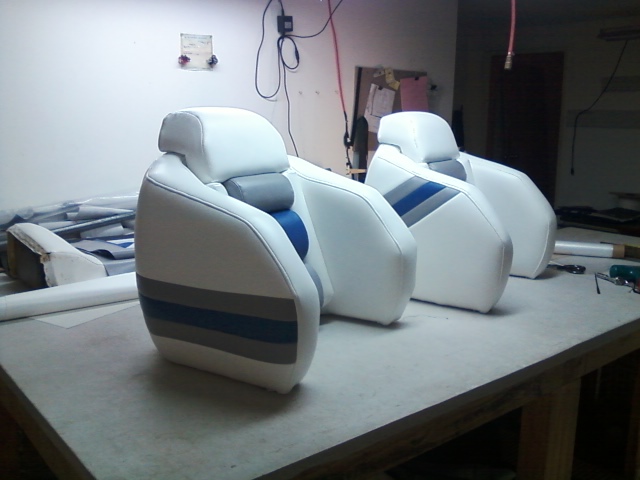 Marine upholstery — original project photograph