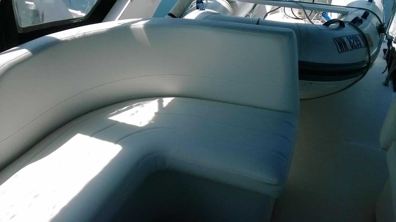 Marine upholstery — original project photograph